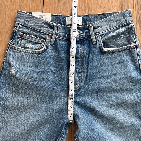 NWT AGOLDE Fen High Rise Relaxed Taper Jeans - Color: Wander - Size 26 - Picture 11 of 13
